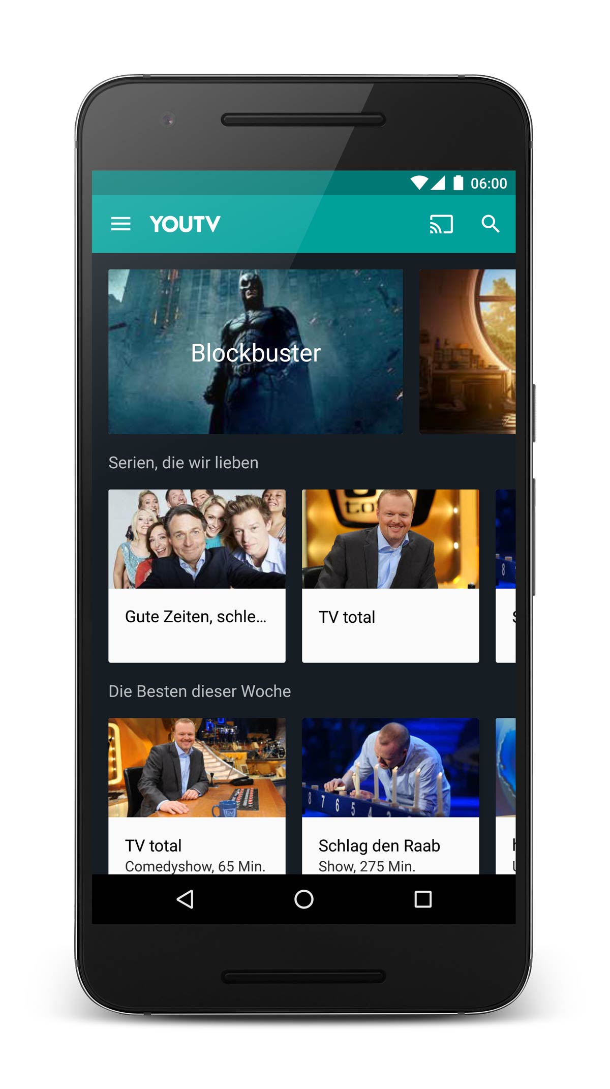 Android App YouTV TV Mediathek