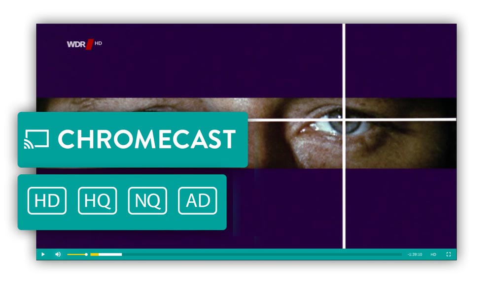 Videoplayer YouTV Chromecast HD