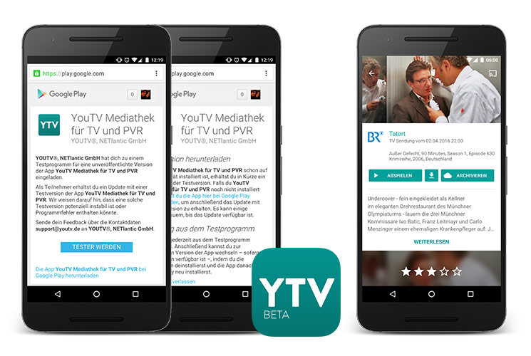 Android Beta YouTV App